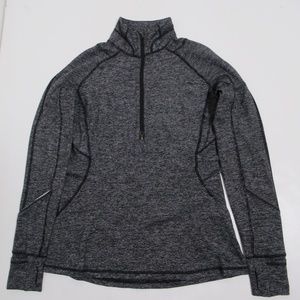 Lululemon Race Your Pace 1/2 Zip Wee Stripe Black Heathered Black Size 12 Rulu